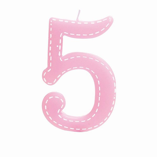 Vela Grande Tracejada Rosa Nº 5