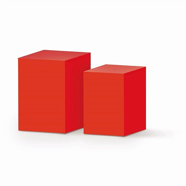 Conjunto de Cubos Vermelho - 2 Peças