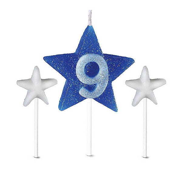 Vela Star Azul nº 9 - 03 Un