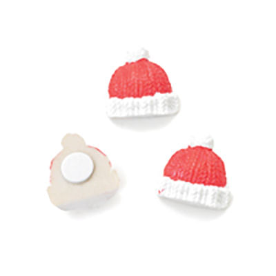 Adesivo Gorro Natal Vermelho - 12 Un