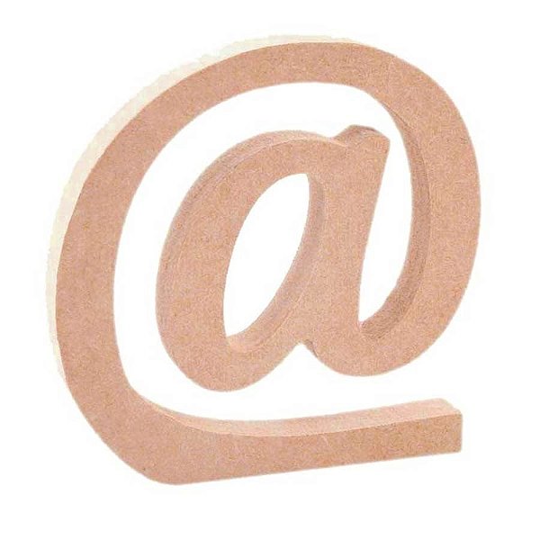 Símbolo em MDF Crú 12cm - @