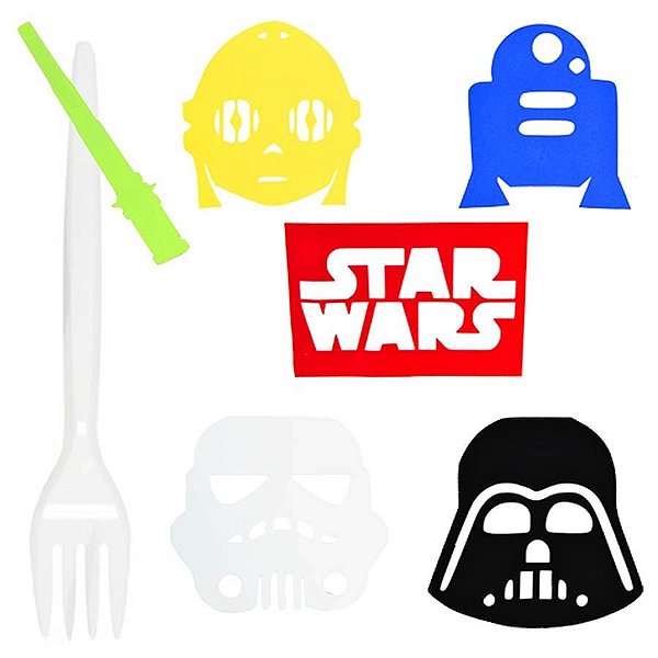 Garfo para Sobremesa com Aplique Star Wars - 06 Un