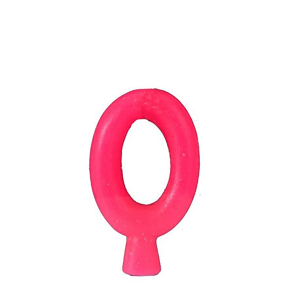 Vela Alchester Número Neon Rosa - 0