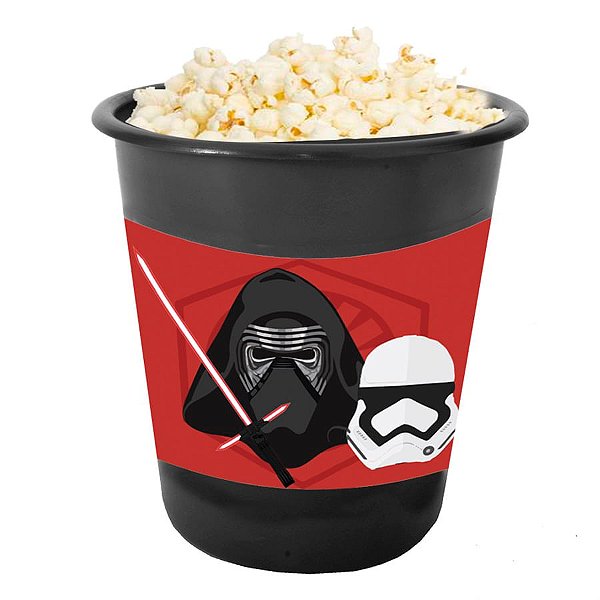 Festa Star Wars - Adesivo para Balde de Pipoca 12x8cm Star Wars - 03 Un