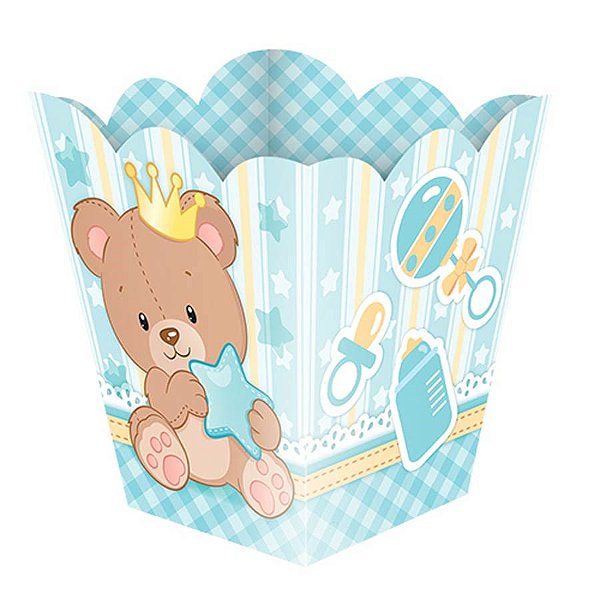 Cachepô Pequeno Baby Ursinho Menino - 08 Un