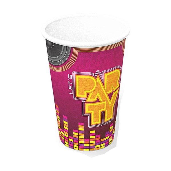 Copo de Papel 300ml Festa Balada - 08 Un