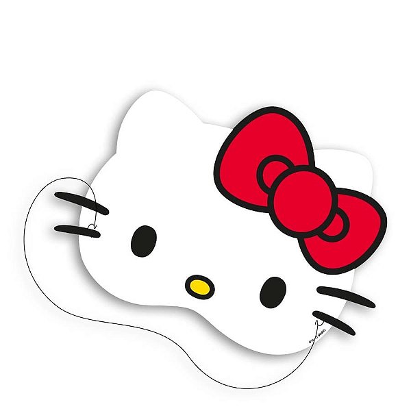 Festa Hello Kitty - Máscara Hello Kitty Poá - 08 Un