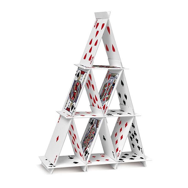 Cassino - Suporte Especial para Doces Pirâmide de Cartas