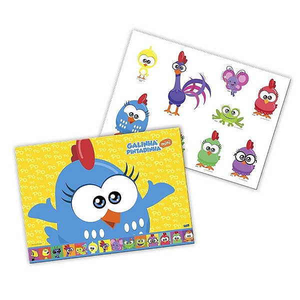Kit Decorativo Cartonado Galinha Pintadinha Mini