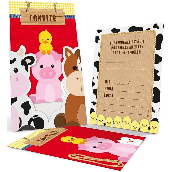 Festa Fazendinha - Convite 08 Un