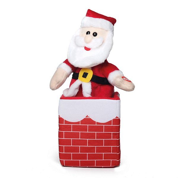 Papai Noel na Chaminé Vermelho