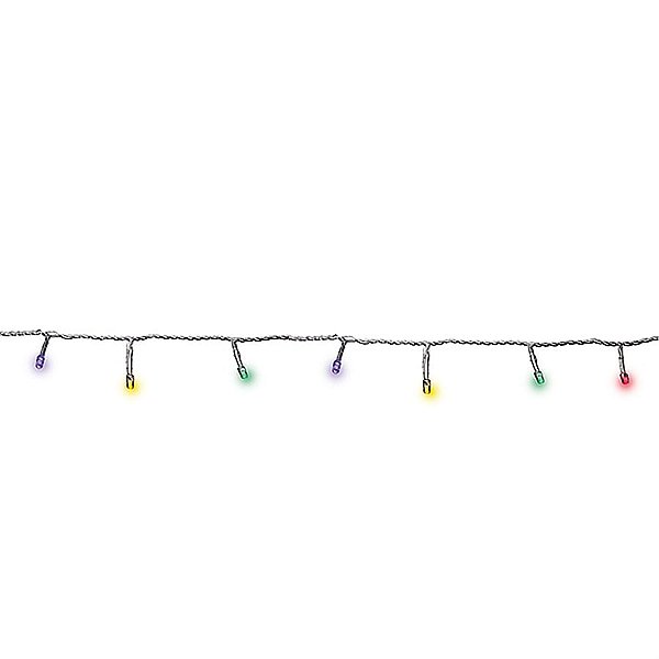 Pisca Pisca com 100 Leds Colorida 8 Funções Cordão Incolor 6m 120V