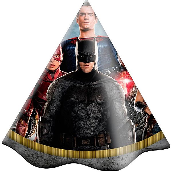 Festa Liga da Justiça - Chapéu de Aniversário Liga da Justiça o Filme - 08 Un