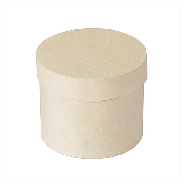 Caixinha Redonda Porta-Lembrancinha em MDF - 6 x 5 cm