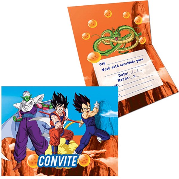 Festa Dragon Ball - Convite Especial Dragon Ball - 08 Un