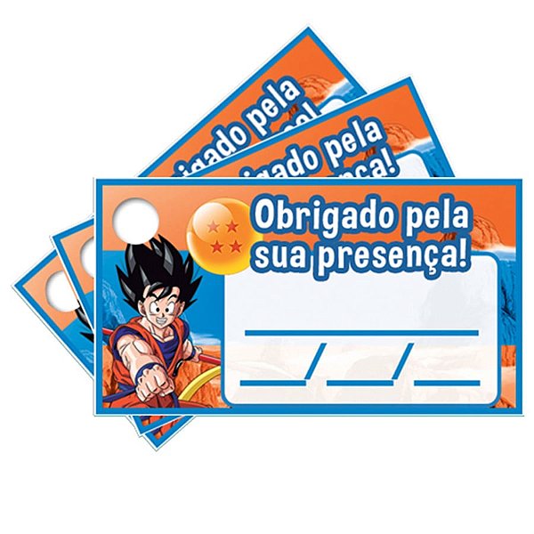 Festa Dragon Ball - Tags com Furo Dragon Ball - 15 Un