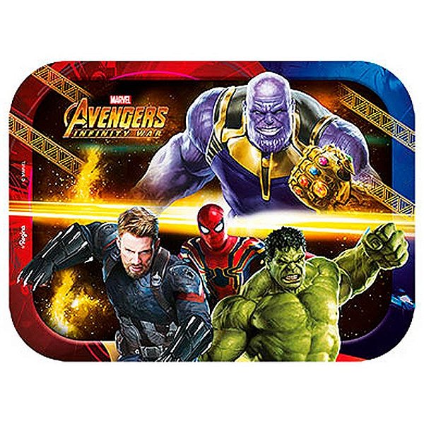 Festa Os Vingadores - Tampa para Marmitinha Os Vingadores 3 - 08 Un