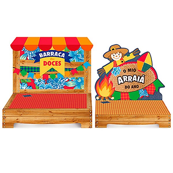 Arraiá Junino - Kit Suporte para Doces 02 Un