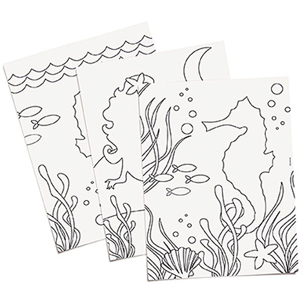 Festa Sereia - Folhas para Colorir (16x23,5cm) - 8 Un