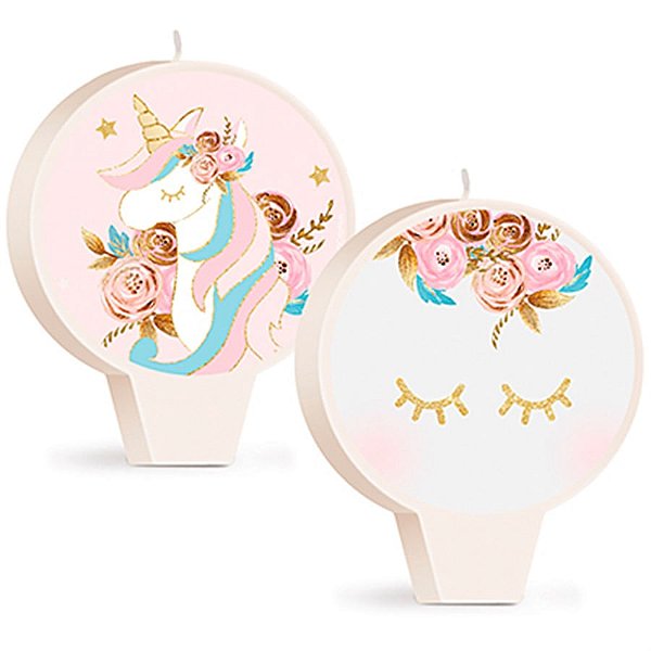 Festa Unicórnio - Vela Especial Dupla Face