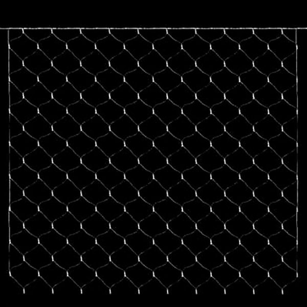 Rede com 180 Leds Branco Quente Cordão Incolor 1,65x1,20m 120V