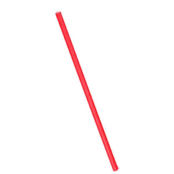 Canudo de Papel Liso Vermelho - 20 unidades