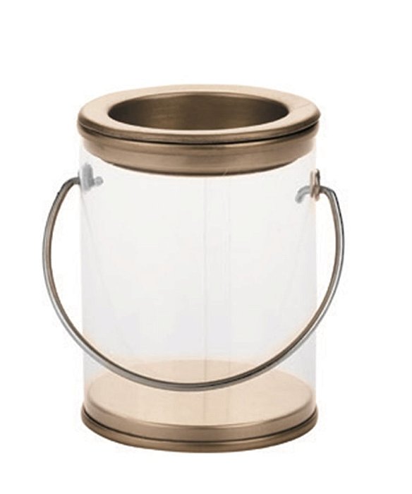 Pote para Lembrancinha Latinha de Tinta com Alça (5x7cm) Dourada - 06 Un