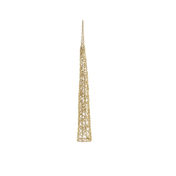 Árvore Cone com Glitter Ouro