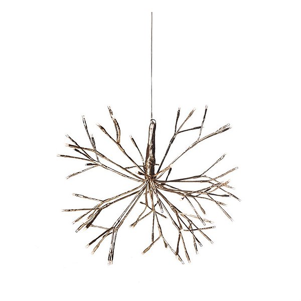 Iluminação de Natal - Bola com 160 Leds Bivolt Clara 60cm