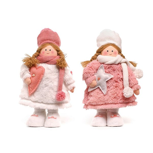 Boneca de Vestido 2 Verde Branco e Rosa Claro (Dolls) - 2 Un