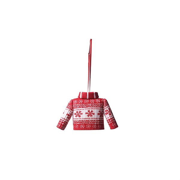 Enfeite para Pendurar - Sweater Noel Vermelho - 3 Un