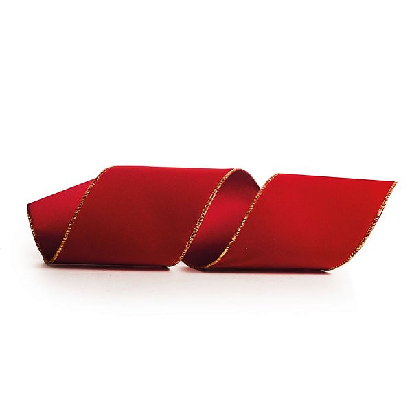 Fita de Veludo Vermelho 63 cm (Tradicional Christmas)  - 3 Unidades