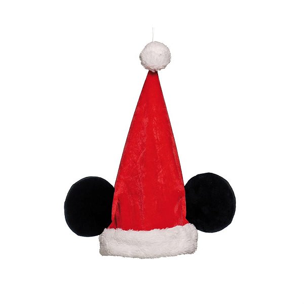 Natal Disney - Gorro Mickey Noel Vermelho e Preto e Branco Tamanho P