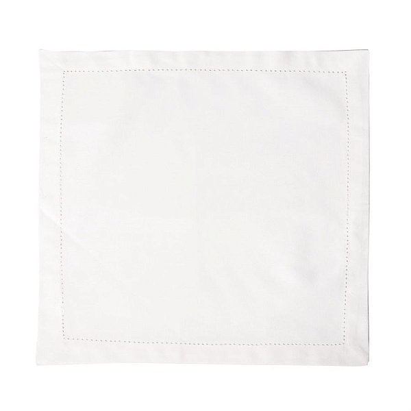 Guardanapo de Natal de Tecido Liso Branco 39X39cm (Homemade) - 4 Peças