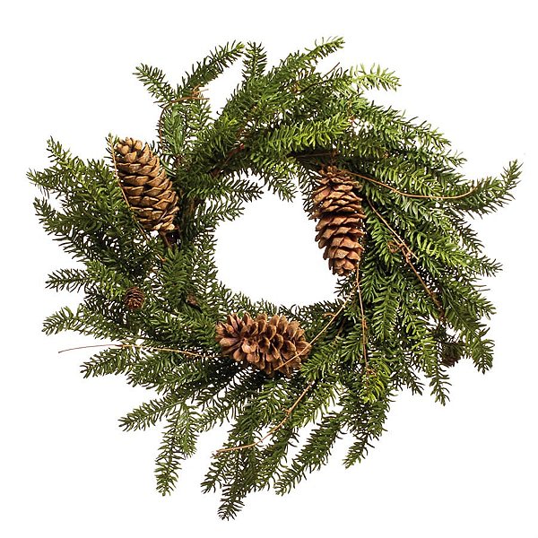Guirlanda de Natal com Pinhas Verde Claro 65cm