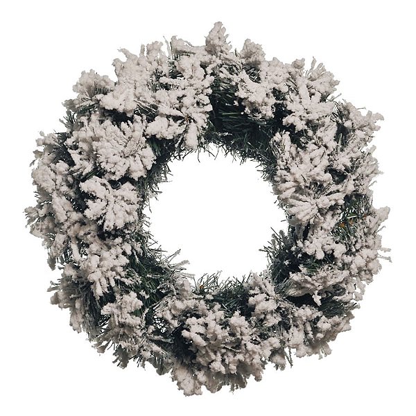 Guirlanda de Natal Nevada 60 Hastes Branco 40cm
