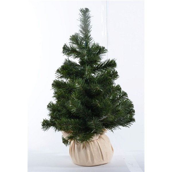 Árvore de Natal Pequena - Pinheiro Base Juta Verde e Natural