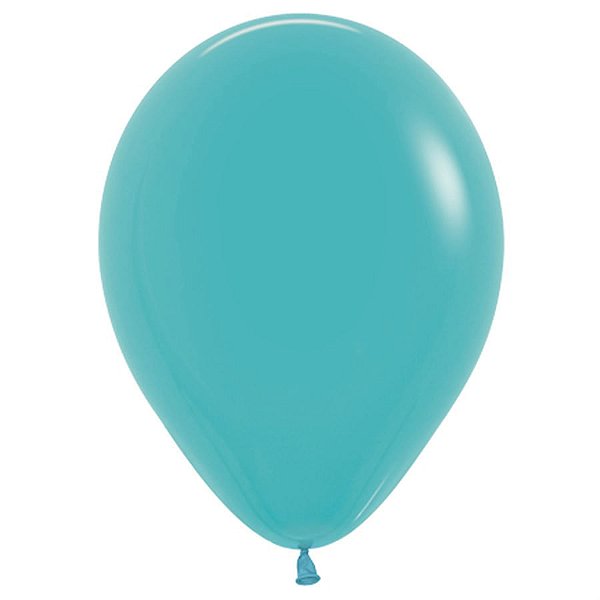 Balão Látex Fashion Azul Caribe 5" / 13cm - 50 Un