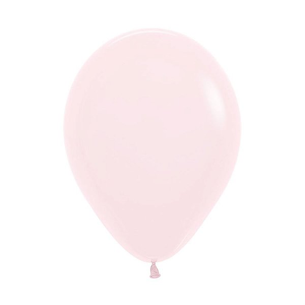 Balão Látex Pastel Mate Rosa 10" / 25cm - 50 Un