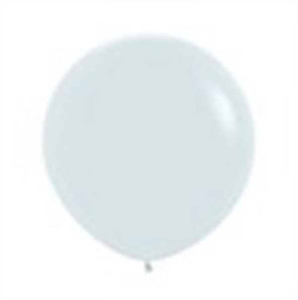 Balão Gigante Látex Fashion Branco 24" / 60cm - 3 Un