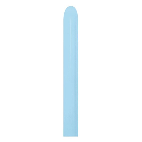 Balão Látex Twist Fashion Azul Celeste 260'' / 5x150cm - 50 Un