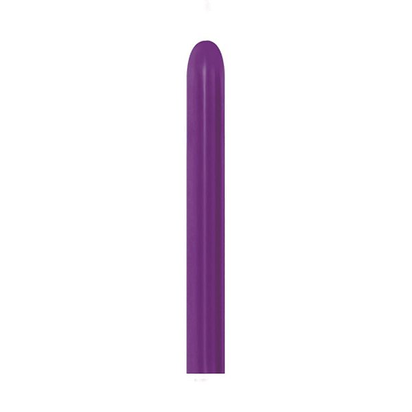 Balão Látex Twist Metal Violeta 260'' / 5x150cm - 50 Un