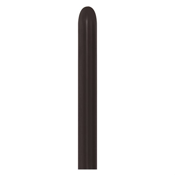 Balão Látex Twist Metal Preto 260'' / 5x150cm - 50 Un