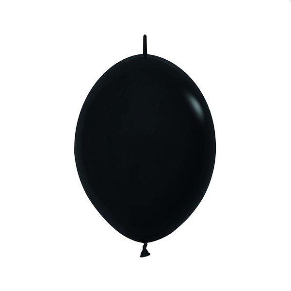 Balão Látex Fashion Preto Lol 12'' / 30cm - 50 Un