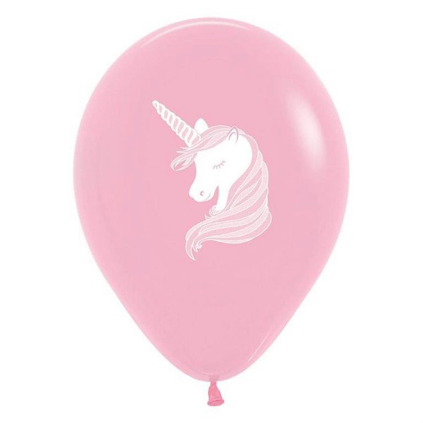 Balão Látex Impressão 2 Lados Fashion Unicórnio Sortido 12" / 30cm - 50 Un
