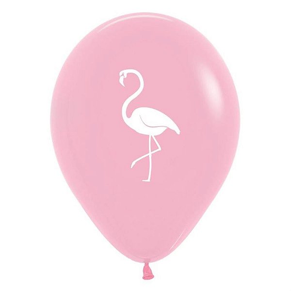 Balão Látex Impressão 2 Lados Fashion Flamingo Sortido 12" / 30cm - 50 Un