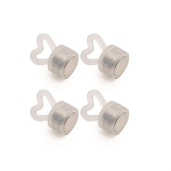 Acessório Peso para Balão Magnético Coração Branco 1X1,5 - 10 Un