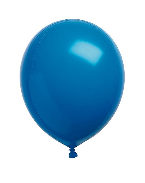 Balão Sólido Gota Matte Azul 10'' / 25cm