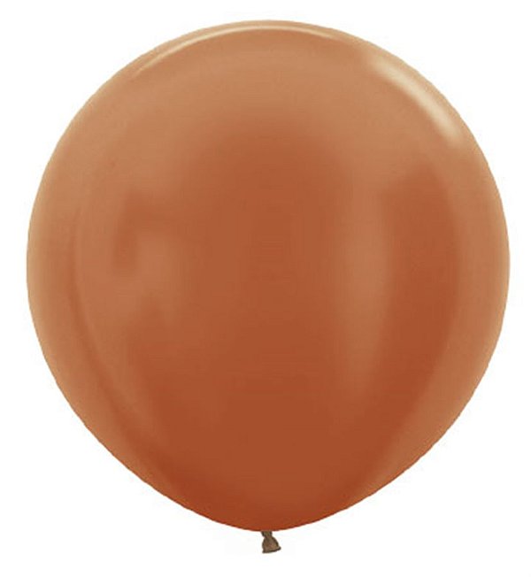 Balão Látex Metal Cobre 12" / 30cm - 50 Un