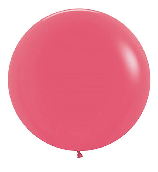 Balão Gigante Látex Fashion Framboesa 24" / 60cm - 3 Un